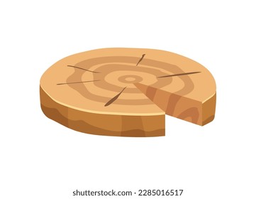 Produktionsmuster der Holzindustrie mit flachem Symbol, Vektorgrafik
