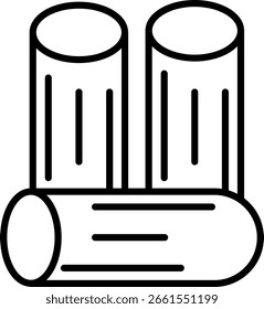 Línea de madera Vector Icon Design