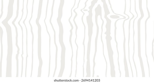 Textura lineal de madera, líneas grises sobre fondo blanco, patrón de Vector