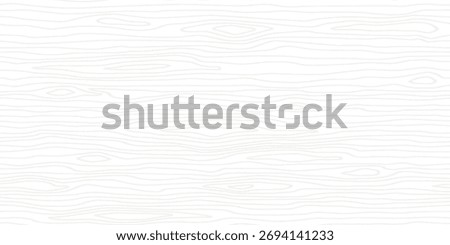 Wood linear texture, grey lines on white background, vector pattern
