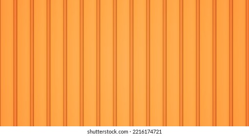Wood lining realistic texture. Yellow vertical blinds. Wooden home siding seamless pattern. House plastic wall. Brown roof tile. Timber floor shape. Plank corrugated surface. Grooved hardwood fence