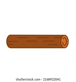 wood log flat logo icon vector illustration