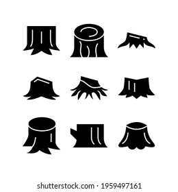 wood log icon or logo isolated sign symbol vector illustration - Collection of high quality black style vector icons
