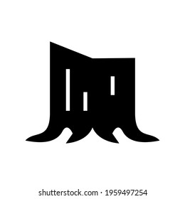 wood log icon or logo isolated sign symbol vector illustration - high quality black style vector icons
