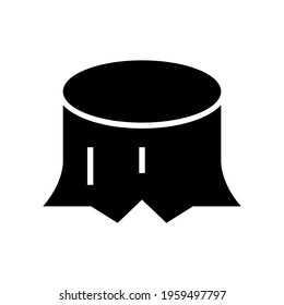 wood log icon or logo isolated sign symbol vector illustration - high quality black style vector icons
