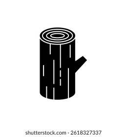 Wood Log icon set. Wood Log vector icon in line design for web design, logo and mobile app. Symbol of Wood log. Vector illustration.
