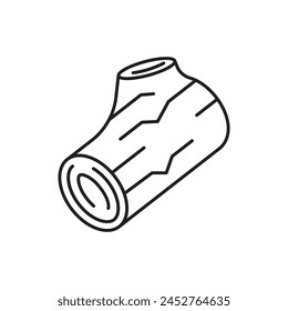 Wood log icon, template for graphic and web design. vector illustration