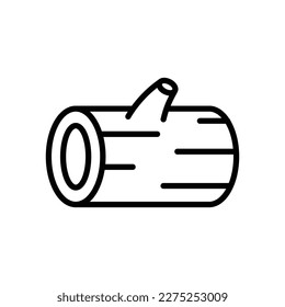 wood log icon vector design template in white background