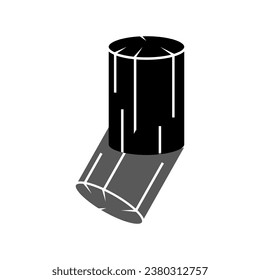 Plantilla de diseño vectorial de icono de registro de madera