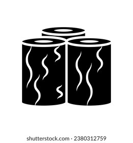 Wood log icon vector design template