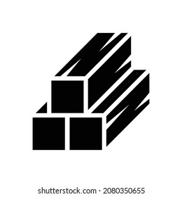 Wood Log Icon Vector Sign And Symbols Design Template.