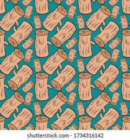 Wood log pattern, illustration, vector on white background