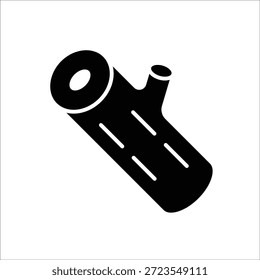 Signo de línea de icono de Vector de madera