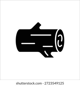 Signo de línea de icono de Vector de madera