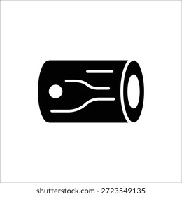 Signo de línea de icono de Vector de madera