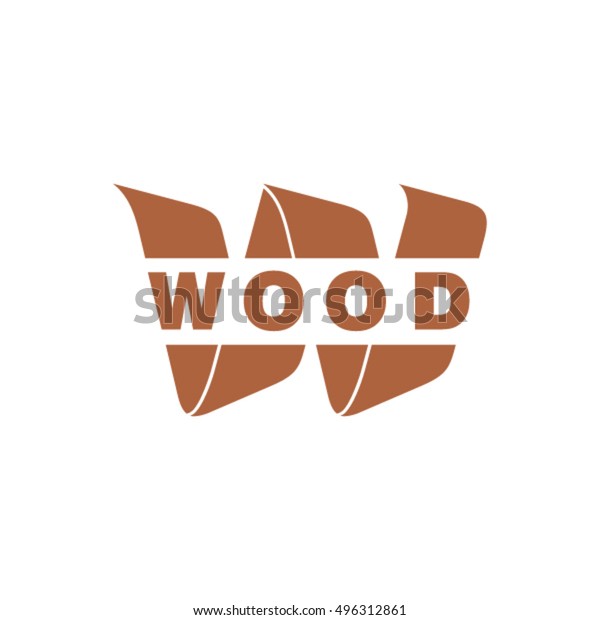 Wood Logo Stock Vector (Royalty Free) 496312861 | Shutterstock