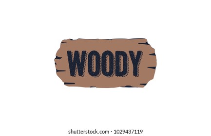 Wood logo board 