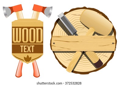 Wood logo wood board