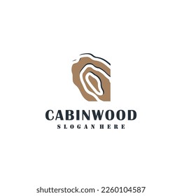 Wood logo design collection with modern unique concept