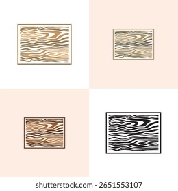 wood logo design inspiration, wood texture icon logo vintage vector symbol illustration design