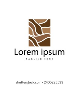 Wood logo design structure layers forest tree bark vector template