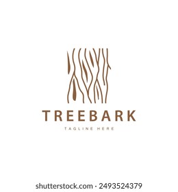 Wood logo design structure layers forest tree bark vector template