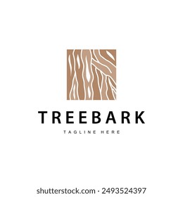 Wood logo design structure layers forest tree bark vector template