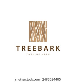 Wood logo design structure layers forest tree bark vector template