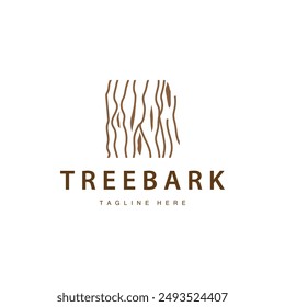 Wood logo design structure layers forest tree bark vector template