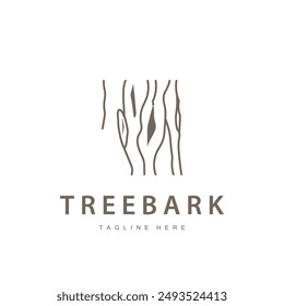 Wood logo design structure layers forest tree bark vector template