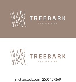 Wood logo design structure layers forest tree bark vector template