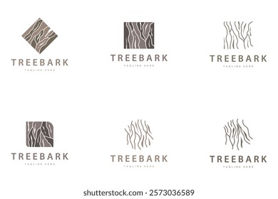 Wood logo design structure layers forest tree bark vector template bundle set collection