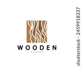 Wood Logo, Wood Fiber Bark Layer Vector, Tree Trunk Inspiration Illustration Design