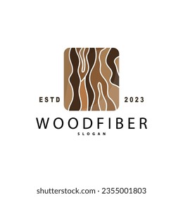 Wood Logo, Wood Fiber Bark Layer Vector, Tree Trunk Inspiration Illustration Design