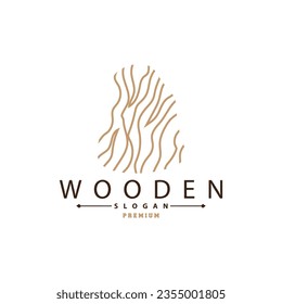 Wood Logo, Wood Fiber Bark Layer Vector, Tree Trunk Inspiration Illustration Design