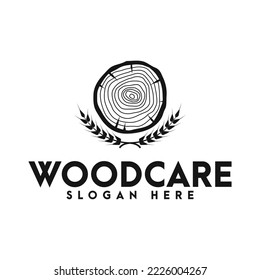 wood logo icon and vector