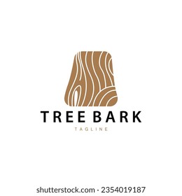 Wood Logo, Wood Layers And Natural Fibers Design, Carpenter Vector, Wood Tools