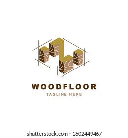 Wood logo  with letter Z shape illustration vector design template