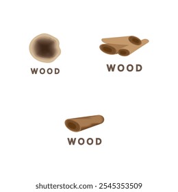 wood logo and symbol vector illustration