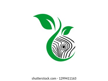 Wood logo vector