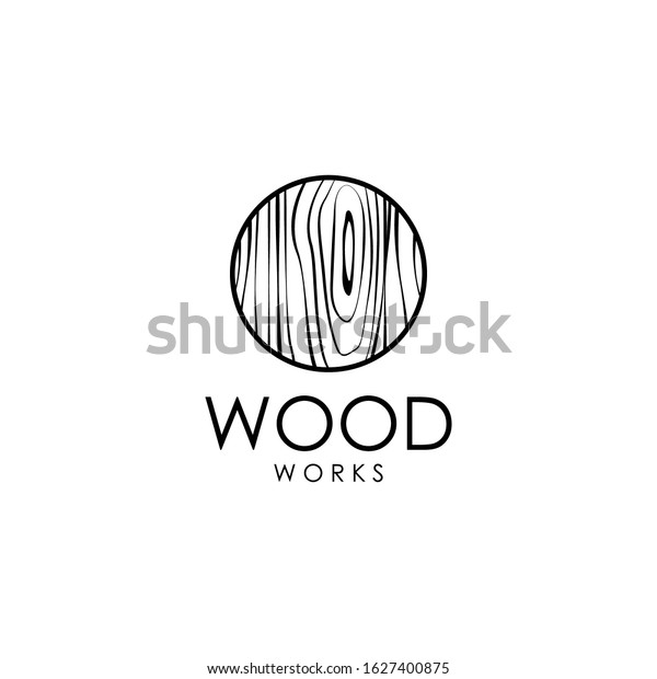 Wood Logo Vector Wood Pattern On Stock Vector (Royalty Free) 1627400875 ...