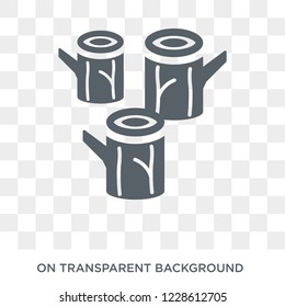 wood logs icon. wood logs design concept from Agriculture, Farming and Gardening collection. Simple element vector illustration on transparent background.