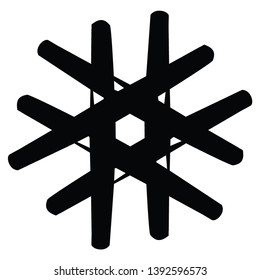 Wood logs icon. vector illustration