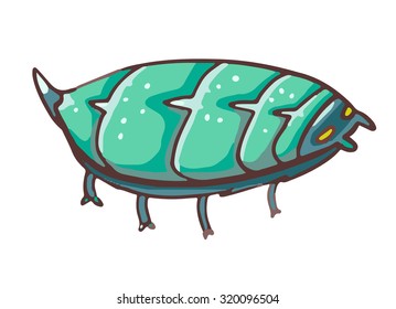 Wood louse vector illustration