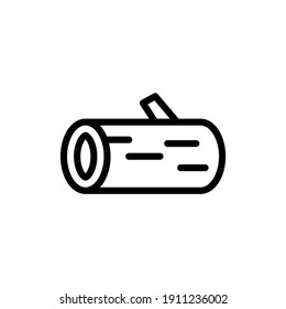 wood lumber vector line icon