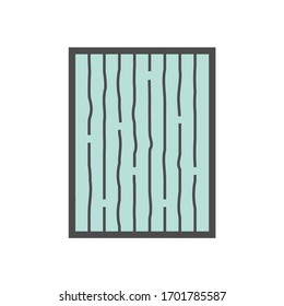 Wood material and sawmill industry vector icon design on white background.