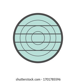 Wood material and sawmill industry vector icon design on white background.