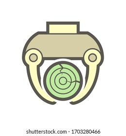 Wood material and sawmill industry vector icon design on white background.