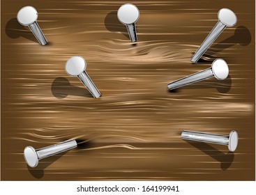wood and nails. seamless texture