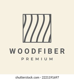 Wood and natural fiber logo design, carpenter and wood planks with saw craftsman tools.